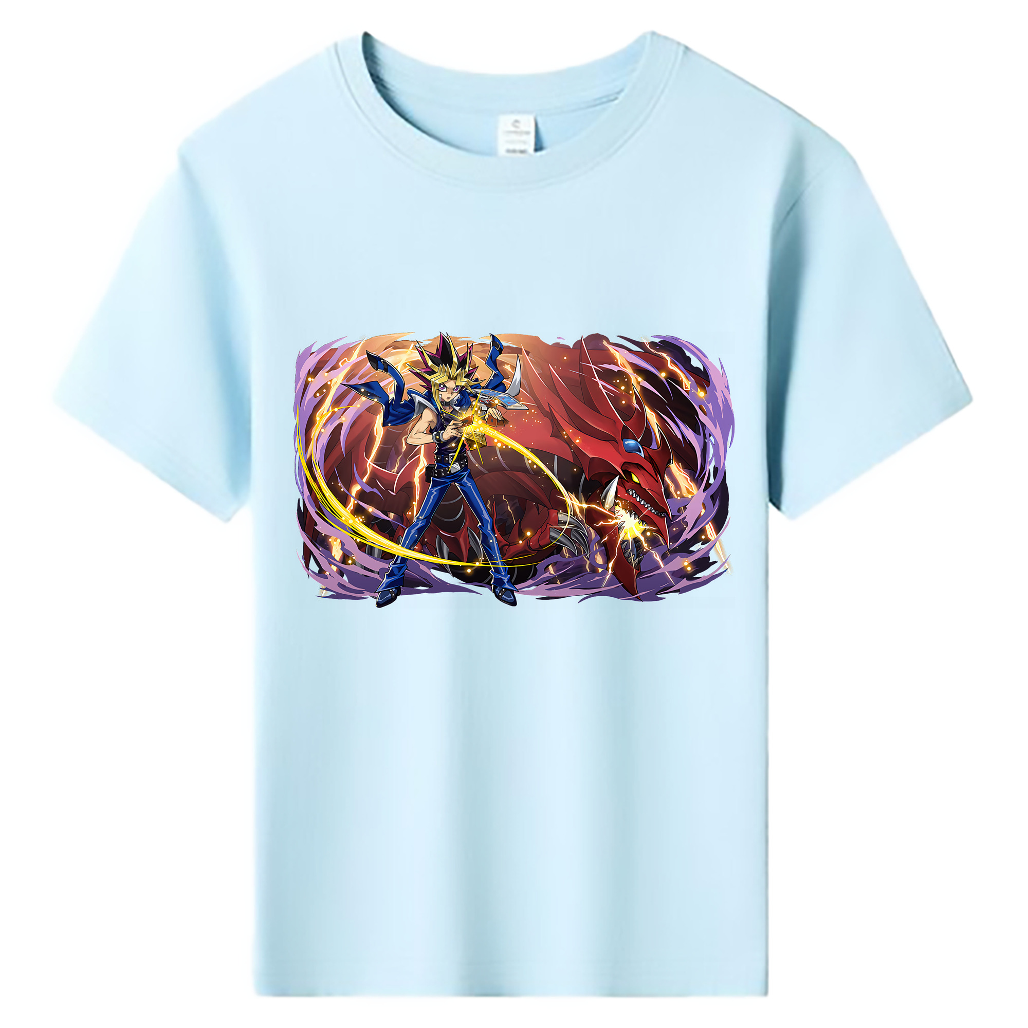 （画像用） 遊☆戯☆王 Yu-Gi-Oh! 綿100％キッズTシャツ（フロントプリント）